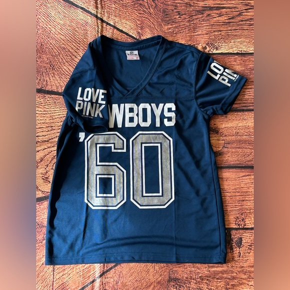 VICTORIA'S SECRET PINK Dallas Cowboys NFL Football Bling Jersey M Rare Exclusive - Picture 6 of 9